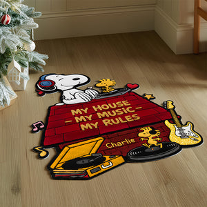 My House My Music My Rules Doormat Personalized Gifts 01PADT171125