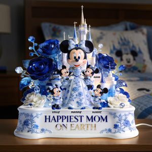 Toile de Jouy Mom And Kids Light Box - Personalized Gifts For Mother's Day Acrylic Light Box 05PGQN130426