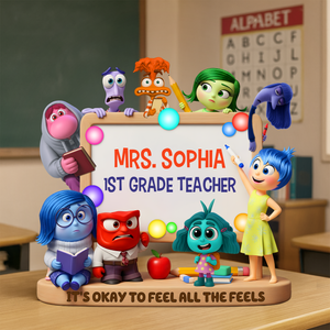 Cute Teacher Plaque - Personalized Gifts For Teacher 03napu270625