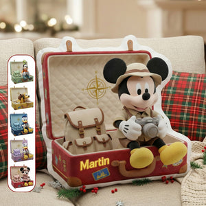 Travel Suitcase Shape Pillow - Personalized Gifts 07pamg111125