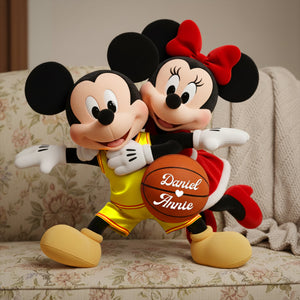 Athletic Love Duo Shaped Pillow - Personalized Gifts For Couples 02PALU171125