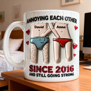 Annoying Each Other Couple - Personalized Anniversary Gift For Couples 02NALU120126