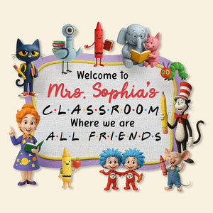 Welcome Classroom Doormat - Personalized Gifts For Teacher 02naqn250725