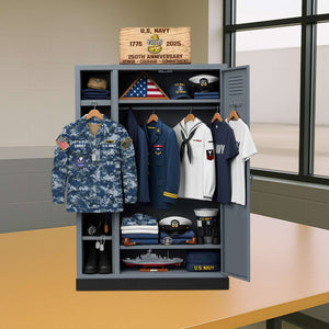 Military 250th Anniversary Personal Locker Plaque - Personalized Gifts For Veteran 052qhtn300625 NV