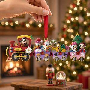 Christmas Lovely Train Adventure Ornament - Personalized Christmas Gifts 07ohtn271026