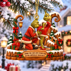 Furry Naughty Couples Acrylic Ornament - Personalized Christmas Gifts For Couples 05ohqn150926
