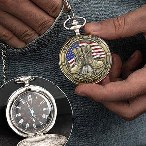 Proud To Have Served Pocket Watch - Personalized Gifts For Veteran 04qhqn110625