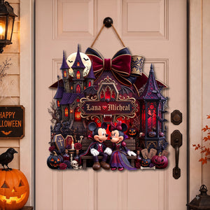 Midnight Romance A Love Tale Acrylic Sign - Personalized Halloween Gifts For Couples 021padh110826