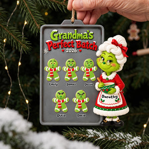 Grandma's Perfect Batch Ornament - Personalized Christmas Gifts For Grandma 01huta151026