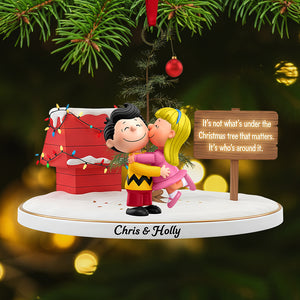 Lovely Couple Acrylic Christmas Ornament - Personalized Gifts For Couple 05ohta051125