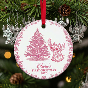 Baby's First Christmas Ceramic Ornament - Personalized Gifts For Baby 04PGLU300825