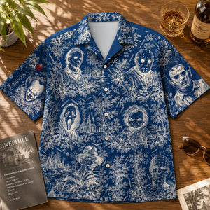 Creepy Toile De Jouy Hawaiian Shirt, Personalized Gift For Horror Lovers 05qhdh100726