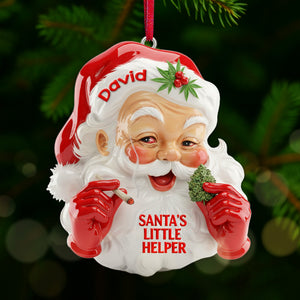 High Santa's Little Helpers Acrylic Ornament, Personalized Gifts For Smokers 08qhmg151125
