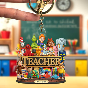 Children's Book Keychain - Personalized Gifts For Teacher 03naqn110625