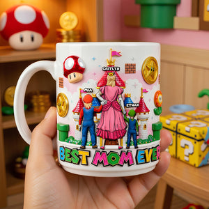 Super Mom Power Up Mug – Personalized Gift for Mom 01OHDT100426