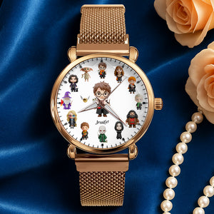 Enchanted Academy Mesh Strap Quartz Watch Personalized Gifts For Fantasy Lovers 05NADT180725