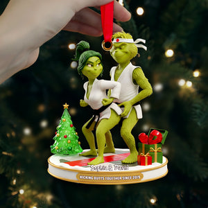 Karate Couple Acrylic Ornament - Personalized Gift For Couples 06OHLU291025