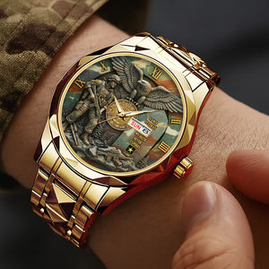 Personalized Gifts For Veterans Stainless Steel Men’s Watch 01TGMG250725