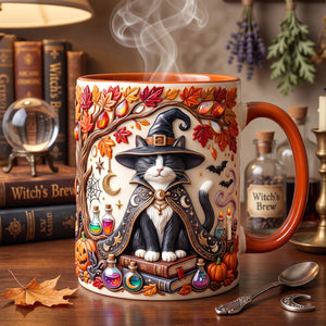 Witch Cat Coffee Mug - Personalized Gifts For Cat Lovers 02patn120826