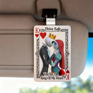 Gothic Skeleton Couple Car Visor Clip – Personalized Gifts For Couple 08nalu201225