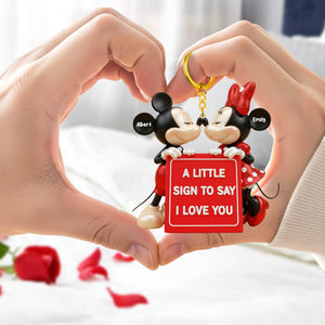 Romantic Keychain - Personalized Gifts For Couples 04HYQN241125