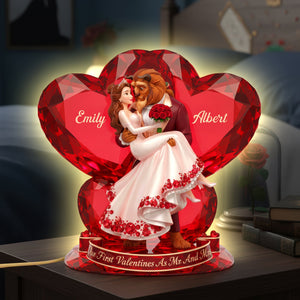 Couple's First Valentine Light Box - Personalized Gift For Couples 04NAQN021225