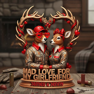 Mad Love Acrylic Plaque Personalized Gifts For Hunting Couple 01HYTA051225