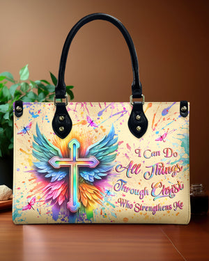 I Can Do All Things Through Christ Leather Bag - Gifts For Jesus Lovers 01acxn220425
