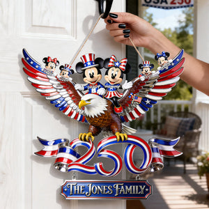 Fun Family On Eagle Wings Acrylic Sign - Personalized Decor Gifts For Family 02qhta020626