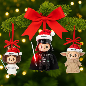 Cute Space Warriors Christmas Ornament - Personalized Gifts For Cosmic Lovers 06ohqn060925