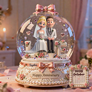 Romantic Wedding Couple Acrylic Plaque - Personalized Gifts For Couples 06TGLU220126