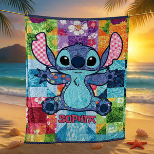 Cute Tropical Alien Blanket - Personalized Gifts For Movie Lovers 06NAQN230625