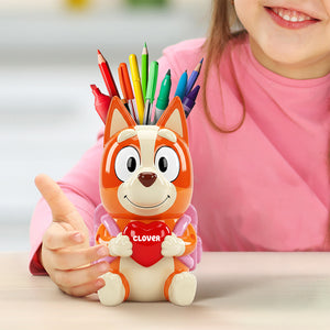 Back To School Wooden Pen Holder - Personalized Gifts For Kids 02naqn240725