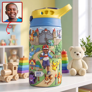 Cute Creature Kid Tumbler - Personalized Custom Photo Gift For Kids 03HAQN280726