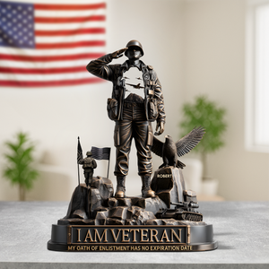 Military Veterans Acrylic Plaque - Personalized Gifts For Veterans 06TGPU040625
