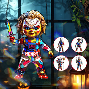 Horror Movie Halloween Suncatcher Ornament - Personalized Gifts For Halloween 01TGMG230825