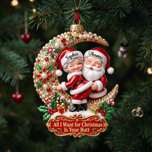 Naughty Couple Acrylic Ornament - Personalized Gifts For Couple 01pglu201026
