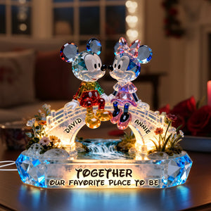 Romantic Couple Acrylic Light Box - Personalized Gifts For Couple 01ohlu111225