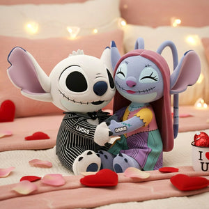Spooky Aliens Couple Personalized Gifts For Couple Shaped Pillow 02natn261125