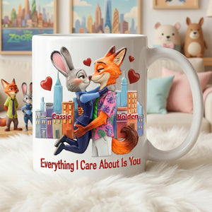 Couple Everything I Care About Coffee Mug - Personalized Gifts For Couple 04namg051225