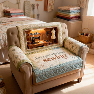 Sewing Room Quilted Sofa Cover, Personalized Gifts For Sewing Lovers 01KIMG260126