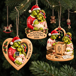 Baby On The Way Christmas Ornament - Personalized Gift For Expecting Parents 01TYTA231026