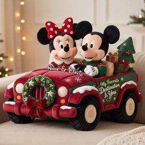 My Favorite Destination Is You Christmas Pillow - Personalized Gifts For Couple 05ttlu290926
