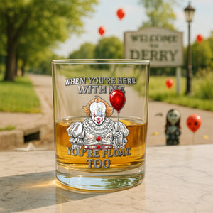 Halloween Round Whiskey Glass - Gifts For Halloween 01PAMG110825