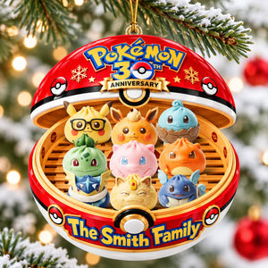 Cute Dumpling Family Christmas Ornament - Personalized Gifts For Family 04OHQN250926