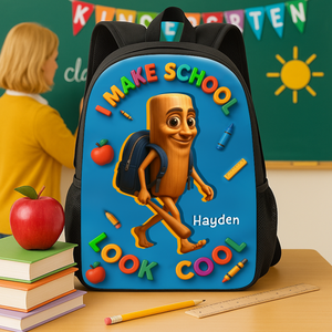 Mindbot Characters Luxury Backpack - Personalized Gifts For Kids School Bag 01TOLU020825