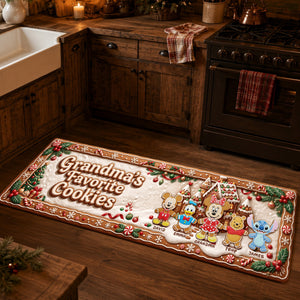 Grandma's Favorite Cookies Runner Rug - Personalized Christmas Gifts 01nalu280926-Homacus