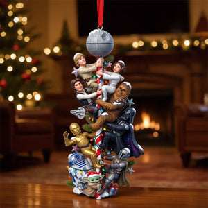 Funny Climbing Cosmic Characters Christmas Ornament - Personalized Gifts For Movie Lovers 04natn120926