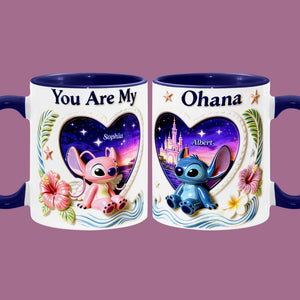 Set Of 2 Coffee Mugs - Little Blue Love - Personalized Coffee Mug Set 05PGQN030226