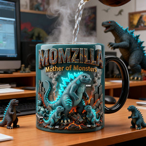 Giant Creature Mom Magic Mug - Personalized Gifts For Mothers 04natn110426